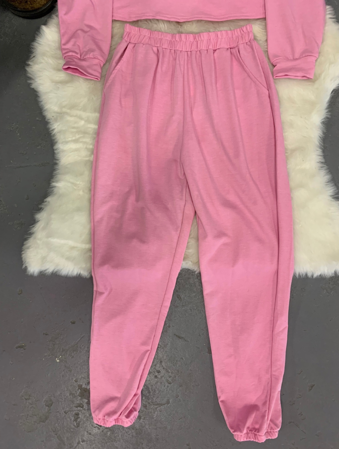 SLEEK FIT TRACKSUIT - BLUSH