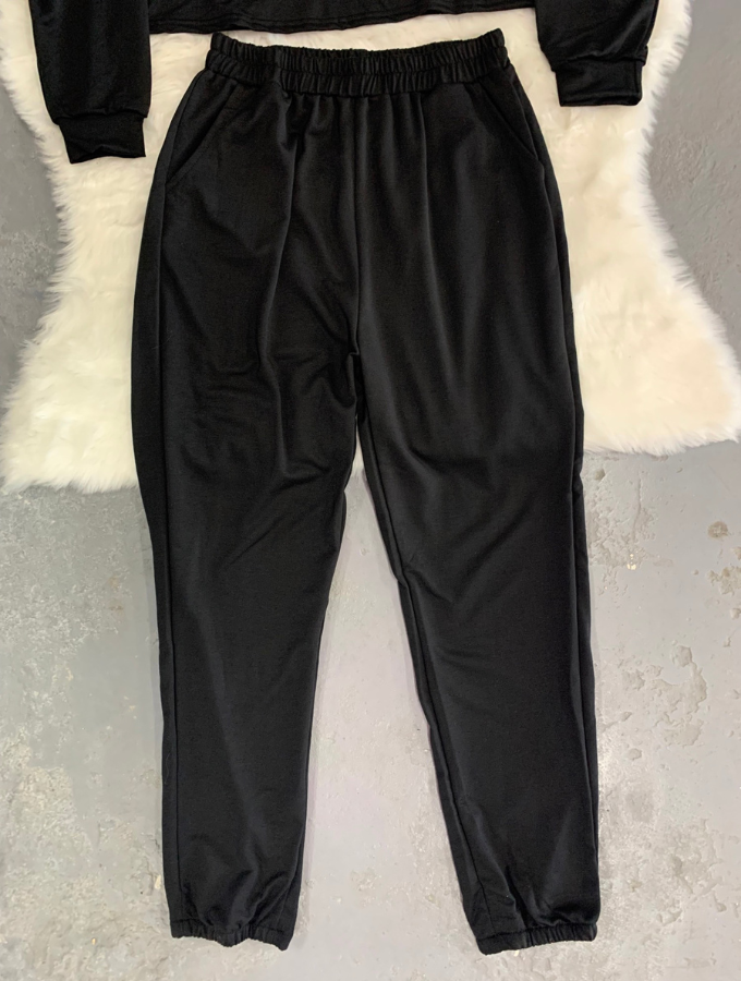 COZY CROP TRACKSUIT - MIDNIGHT