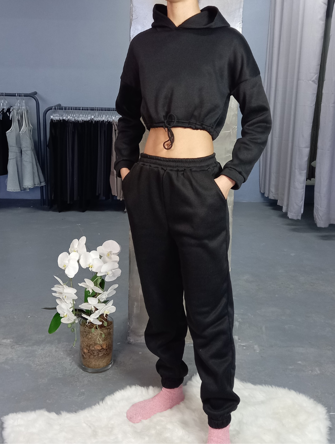 COZY CROP TRACKSUIT - MIDNIGHT