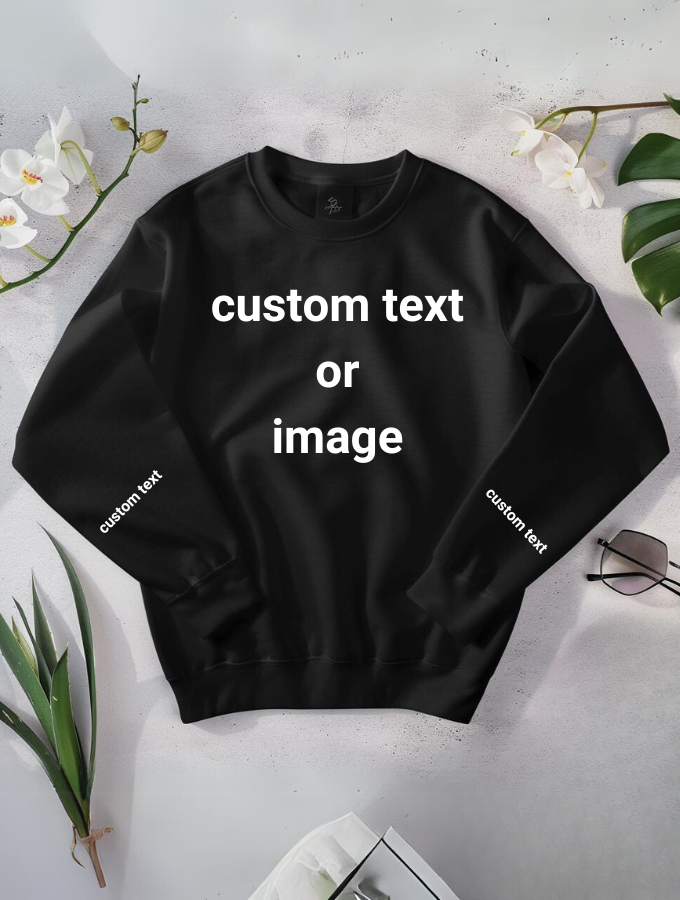 CUSTOM SWEATER BLACK UNISEX