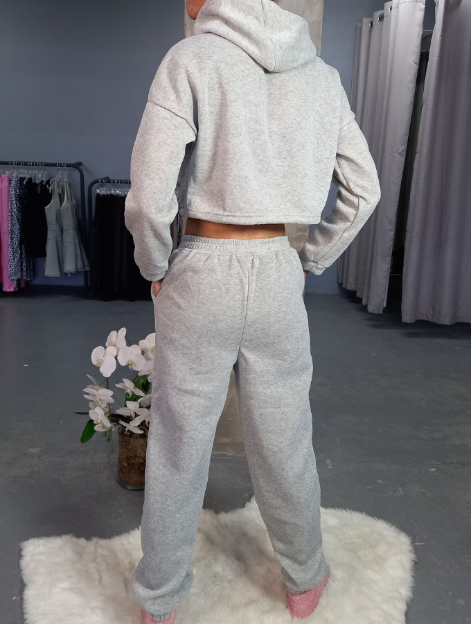 COZY CROP TRACKSUIT - SHADOW