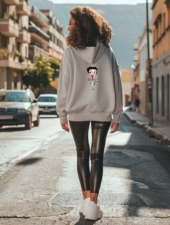 BETTY BOOP HOODIE - GREY