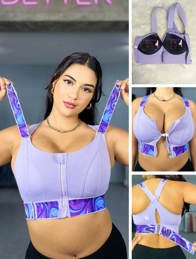 HIGH IMPACT BRA - MINERAL SERIES - ROYALE