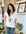 EVIL EYE OVERSIZED TEE - WHITE - TONED