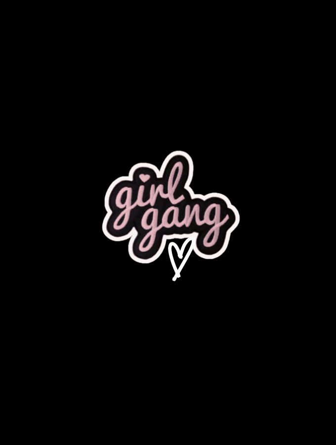 GIRL GANG SUMMER HOODIE - BLACK - TONED