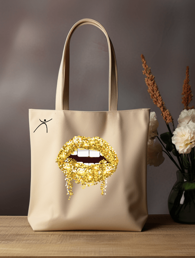 GOLDEN LIPS TOTE - TONED