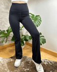 HIGH WAISTED BLACK BELL BOTTOMS - TONED