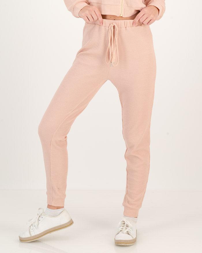 NEW KNITS LOUNGEWEAR TROUSERS - CORAL - TONED